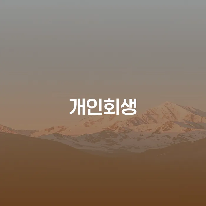 사업자대환대출 연체 시 개인회생으로 해결 상세히알기