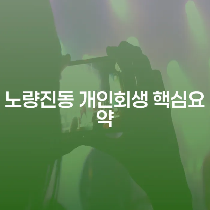 노량진동 개인회생 핵심요약