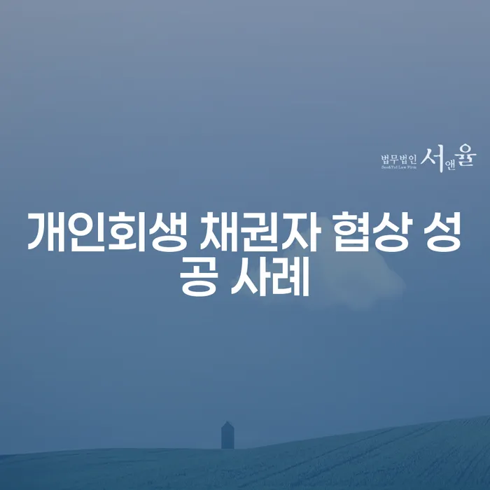 개인회생 채권자 협상에서 성공하려면 어떻게 해야 할까요?