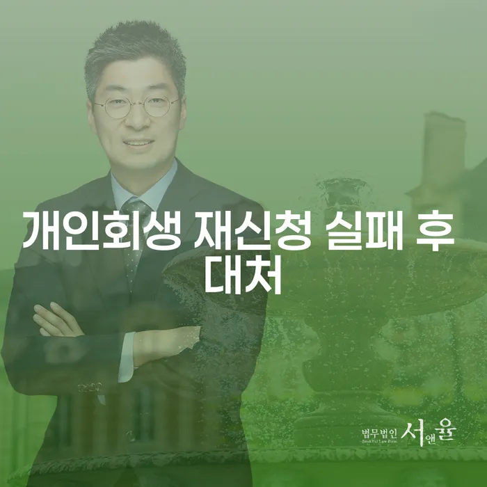 개인회생 재신청 실패 후 어떻게 대처할 수 있을까요?