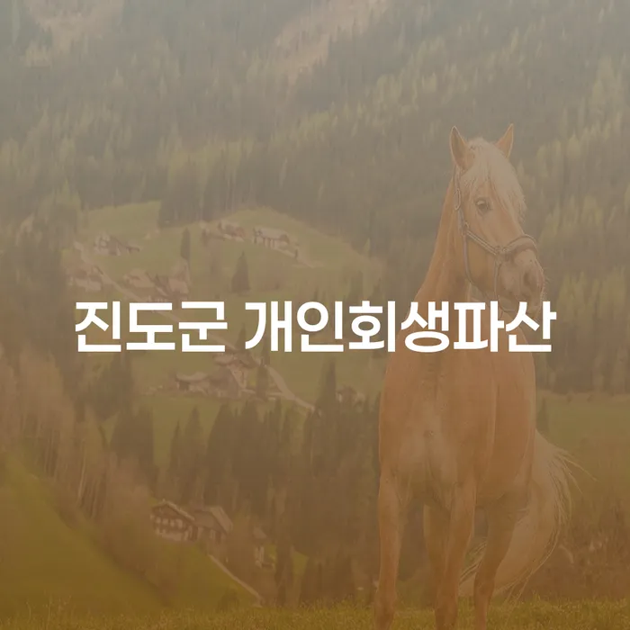 진도군에서 개인회생과 파산, 어떻게 시작해야 할까요?